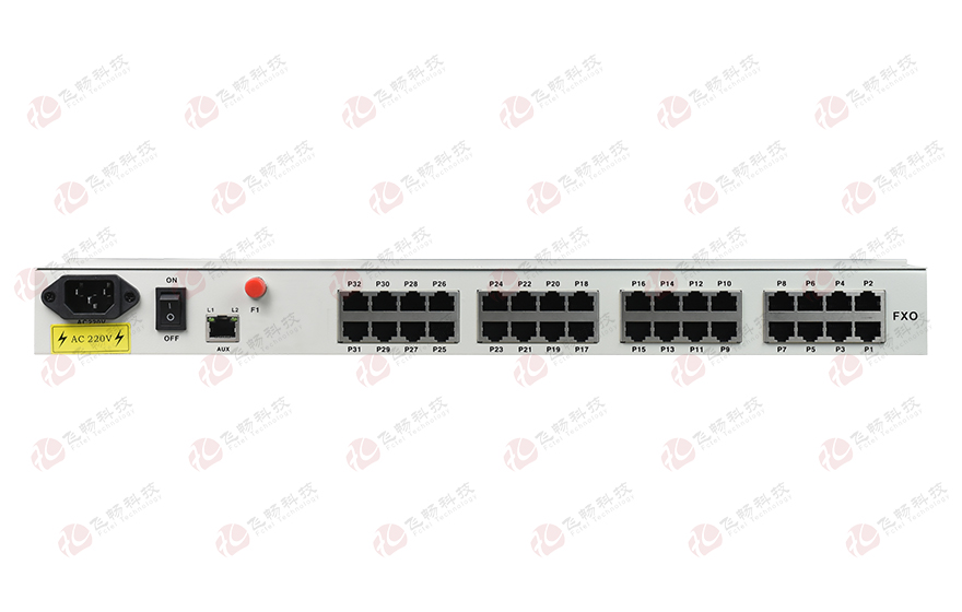 飛暢科技-32路電話+16E1+4FE+4GE+2路數(shù)據(jù)+SNMP+console（19英寸，物理隔離）電話光端機(jī)