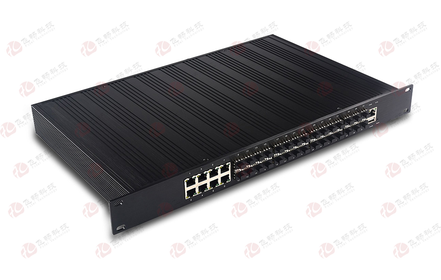 飛暢科技-管理型工業(yè)級 千兆/萬兆6萬兆光+8路千兆電+千兆24光 三層交換機(jī)